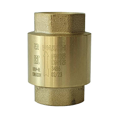 Клапан обратный Ридан пружинный NRV-R, DN25, PN25, G 1 (065B8326R)