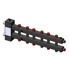 Гидроразделитель с коллектором горизонтальный ZOTA , до 70 кВт, 7 контуров