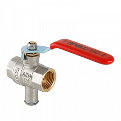 Кран шаровой VALTEC для подключения датчика температуры, 1