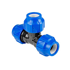 Тройник Valfex ПНД компрессионный 40х40х40