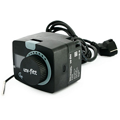 Привод для клапана UNI-FITT трехточечный с датчиком для поддержания заданной температуры 230 V, 6 Нм, 120 c