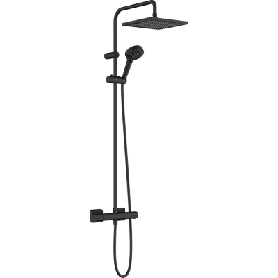 Душевая система Hansgrohe Vernis Shape Showerpipe 240 термостатическая матовый черный 26427670