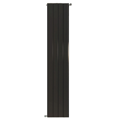 Алюминиевый секционный радиатор отопления Stout Sebino 2000 / 6 секций (черный)