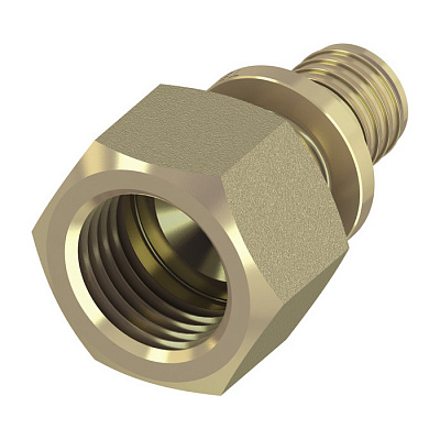 Соединение TECE TECEflex прямое с внутренней резьбой, 20 х 3/4, латунь