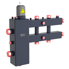 Гидроразделитель с коллектором горизонтальный ZOTA , до 70 кВт, 3 контура c заглушкой под ТЭНб
