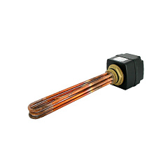 ТЭН UNI-FITT 7,5 кВт для напольного бойлера F резьбовой Н 1 1/2, со встроенным термостатом, медный, длина 570