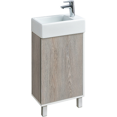 Набор Акватон 1A2216K1EAD80: Тумба-умывальник Эмма Белый(1A221601EAD80) + Раковина Эрис 46(1WH301972)