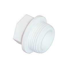 Заглушка полипропиленовая резьбовая Valfex 20х1/2, белая