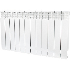 Биметаллический секционный радиатор отопления Stout Space 500 / 12 секций