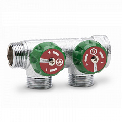 Коллектор регулирующий Stout хромированный 3/4x3/4ЕК, 2 выхода (SMB-6850-343402)