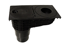 Дождеприёмник HL 660E с вертикальным выпуском, с упрощенными наборными кольцами