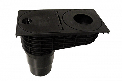 Дождеприёмник HL 660E с вертикальным выпуском, с упрощенными наборными кольцами