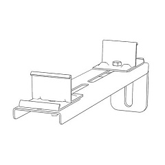 Крепление Хоммет двойное удлиненное