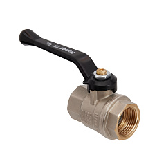 Кран шаровой HOOBS ORION ВР/ВР 2 с алюминиевой ручкой-рычагом чёрного цвета