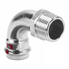 Угольник переходной Viega Prestabo 90 гр. с наружной резьбой 35 мм х R 1 1/4, модель 1114