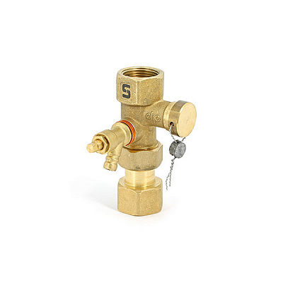 Вентиль отсечной UNI-FITT В 3/4 пломбируемый для расширительных баков