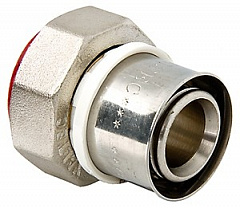 Соединитель пресс VALTEC с накидной гайкой 16х1/2, VTm.222.N.001604