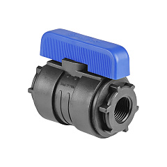 Кран шаровой Valfex ПНД компрессионный ВР/ВР разборный 1x1 Ду26