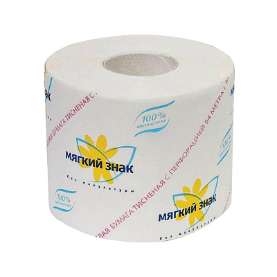 МЯГКИЙ ЗНАК Бумага туалетная (54м)