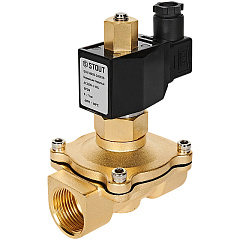 Клапан соленоидный (электромагнитный) Stout прямого действия, НО, 220В, G1, EPDM