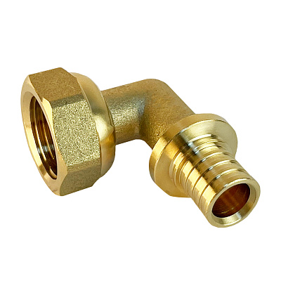 Угольник Valfex надвижной с накидной гайкой для труб РЕ-Х и PE-RT 16(2,2) х 1/2 дюйма