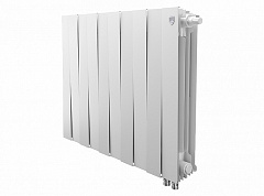 Биметаллический секционный радиатор отопления Royal Thermo Pianoforte Bianco Traffico 500 / 10 секций нижнее правое подключение