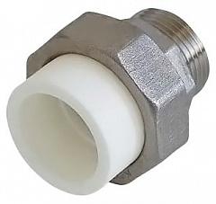 Муфта полипропиленовая Kalde разъемная, 25 x 1 НР