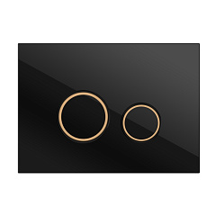 Кнопка смыва Cersanit TWINS для LINK PRO/VECTOR/LINK/HI-TEC стекло черный