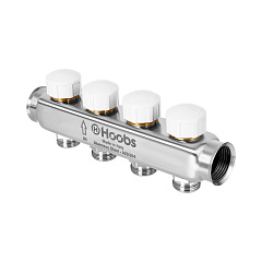 Коллектор HOOBS , термостатическими клапанами, 1 х 3/4 -5 вых .