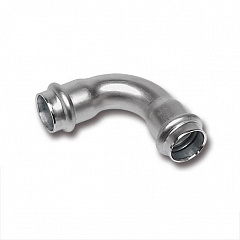 Отвод Sanha 9002A, 90 гр. ВПр-ВПр, нержавеющая сталь, 35