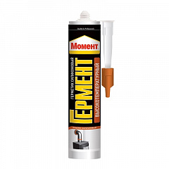 Герметик Момент ГЕРМЕНТ Силикон. Высокотемпературный (300мл) картр. (красно-коричн.) 1085691