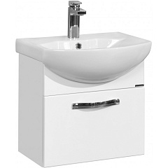 Набор Акватон 1A1403K0AA010: Тумба-умывальник подвесная Ария 50(1A140301AA010) + Раковина Смайл-50(1WH207781)