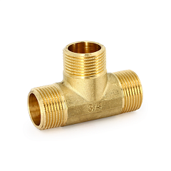 Тройник UNI-FITT 1/2 наружная резьба, латунь