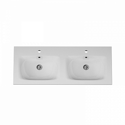 Раковина мебельная двойная AM.PM Spirit 2.0 M70AWCD1202WG 120 см, керамическая