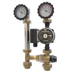 Насосная группа ПроксиТерм TK DN25 PRO с термостатическим трехходовым клапаном (без насоса)