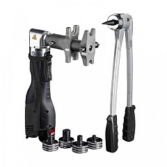 Набор аксиального инструмента Novopress (аккумуляторный запрессовщик, ручной расширитель, насадки 16–32 мм)