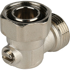 Узел нижнего подключения Stout раздельный угловой 3/4 ВР ЕК х 3/4 НР ЕК