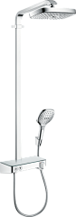 Душевая система Hansgrohe Raindance Select E Showerpipe 300 2jet EcoSmart 9 л/мин., ShowerTablet Select 300, хром 27283000