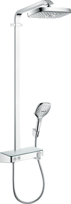 Душевая система Hansgrohe Raindance Select E Showerpipe 300 2jet EcoSmart 9 л/мин., ShowerTablet Select 300, хром 27283000