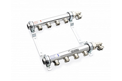 Распределительный коллектор Rehau HLV на 4 группы, нержавеющая сталь