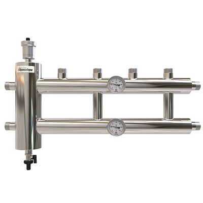 Распределительный коллектор с гидрострелкой ПроксиТерм GSK 32-5 85 кВт, 5 контуров