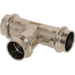 Тройник Rommer равнопроходной 22, ВПр, нержавеющая сталь