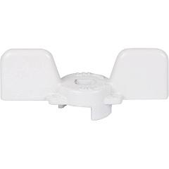 Ручка-бабочка Stout для полнопроходных шаровых кранов 1/2 и 3/4 дюйма, белая