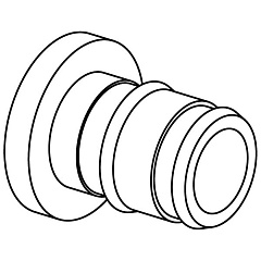 Заглушка Usystems латунная для труб PE-Xa 20, тип 2