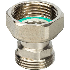 Разъемное соединение Stout с плоским уплотнением, никелированное 3/4, SDG-0019-010020