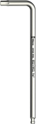 Г-образный ключ WERA 3950 PKL с шаром, 3/16 x 154 мм