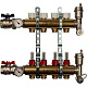 Коллектор Stout распределительный из латуни с расходомерами 1/3/4x4, SMB 0473 000004