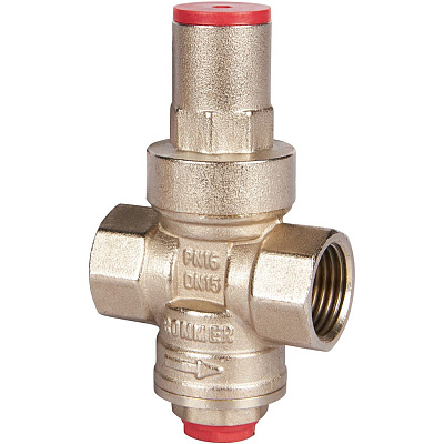 Редуктор давления Rommer PN16 вн/вн 1/2 с выходом под манометр