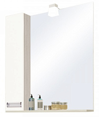 Зеркальный шкаф Акватон Бекка PRO 70 белый, дуб сомерсет 1A214702BAC20