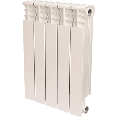 Биметаллический секционный радиатор отопления Stout Space 500 / 5 секций